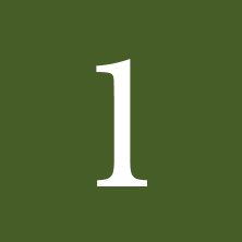 Simple number one graphic design