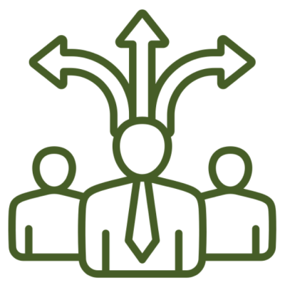 Teamwork and leadership illustration
