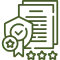 Certification and approval symbol illustration